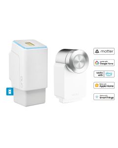Fingerprint Weiss mit Akku inkl. Nuki Smart Lock Pro weiss 4. Generation